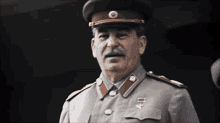 Joseph Stalin Looking Military Soldiers Communist Party