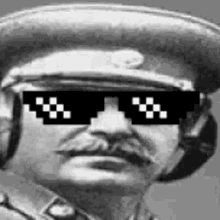 Joseph Stalin Sunglasses Deal With It Dance GIF