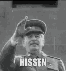 Joseph Stalin Waving Hello Vintage Meme GIF
