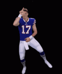 Josh Allen Happily Jumping GIF