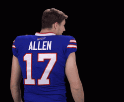 Josh Allen Turning Around GIF