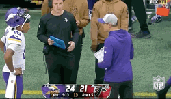 Joshua Dobbs Fist Bump Kevin O Connell GIF