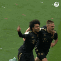 Joshua Zirkzee And Serge Gnabry Run Together GIF