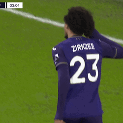 Joshua Zirkzee Running Towards Fans GIF
