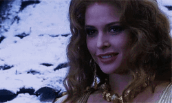 Josie Maran Dracula Smile GIF