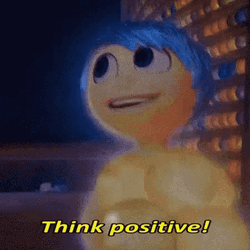 Joy Inside Out Think Positive GIF