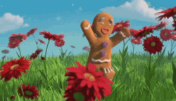 Joy Jump Gingerbread Man Shrek GIF