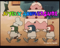 Joyeux Anniversaire Royal River Angel Robot GIF