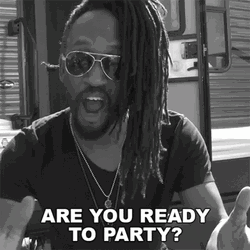 Joyful Man Ready To Party GIF