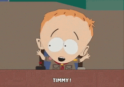 Joyful Timmy South Park GIF