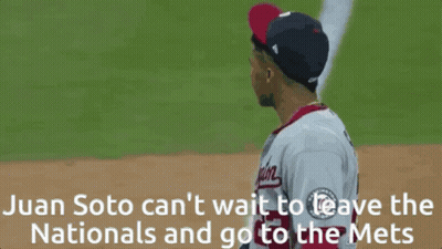 Juan Soto Can't Wait To Save Nationals, Go To Mets GIF