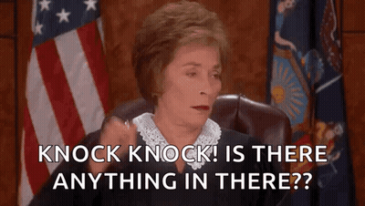 Judge Asking Is There Anything In There GIF