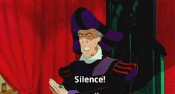 Judge Claude Frollo Silence Order GIF