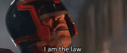 Judge Dredd Says I Am The Law GIF