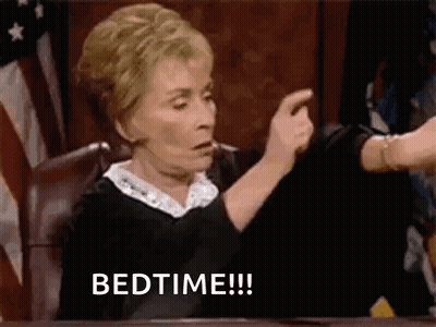 Judge Giving Thumbs Up Saying Bedtime GIF