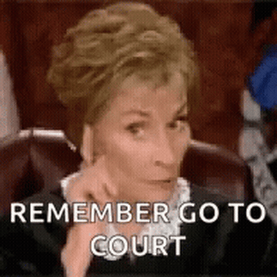 Judge Hand On Chin Saying Remember Go To Court GIF