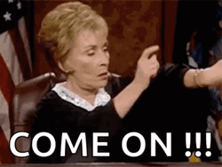 Judge Judy Come On Times Up GIF