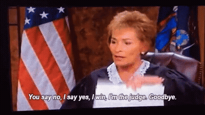 Judge Judy Dismissed GIF