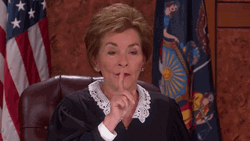 Judge Judy Sheindlin Silence GIF