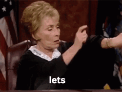 Judge Judy Time Let's Go Now GIF
