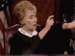 Judge Judy Time Wrap It Tap  GIF