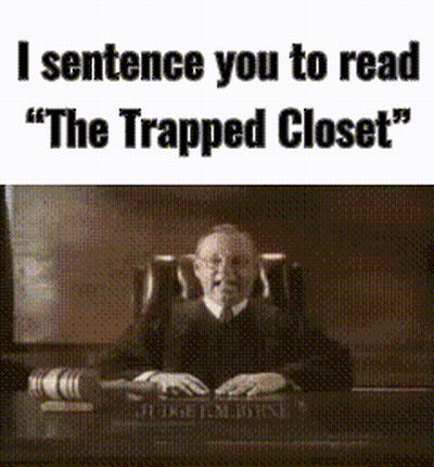 Judge Sitting At Desk Says I Sentence You To Read GIF
