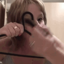 Judith Collins Drawing Fake Eyebrows  GIF