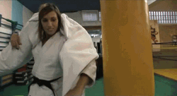 Judo Punching Bag  GIF