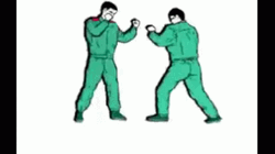 Judo Throw Cartoon Animation GIF
