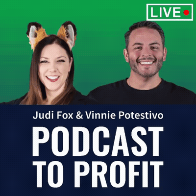 Judy Fox And Vinnie Potestivo Podcast GIF