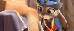 Judy Hopps Comforting Baby Elephant GIF