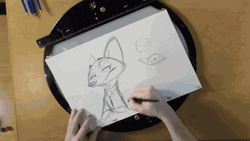 Judy Hopps Draws Nick Wilde GIF
