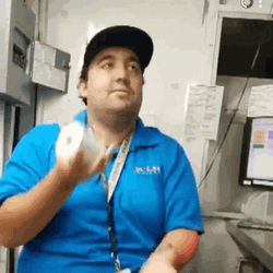 Juggling Cups Office Worker GIF