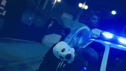 Juice Wrld Riding In Police Car GIF