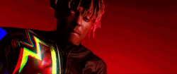 Juice Wrld With Flaming Effects