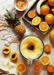 Juicy Fruits And Blender GIF