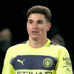 Julian Alvarez Chuckles GIF