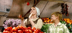 Julie Andrews Juggling Tomatoes 1960s Movie