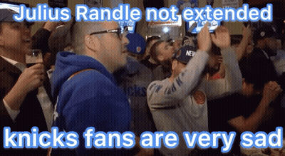Julius Randle Not Extended Knicks Fans Sad GIF