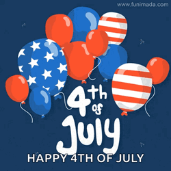 July 4Th Independence Day Balloons GIF