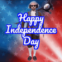 July 4Th Washington Parody Salute GIF