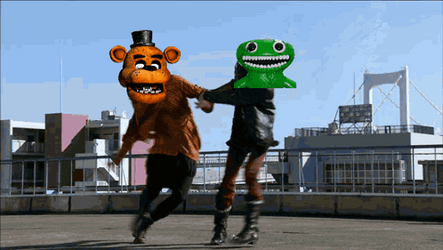 Jumbo Josh Throw Man Off Building GIF
