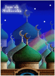 Jumma Mubarak Castle Roof At Night GIF