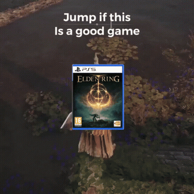 Jump If This Is A Good Game Elden Ring For PS5 GIF