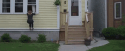Jump Out Window Girl Escaping GIF