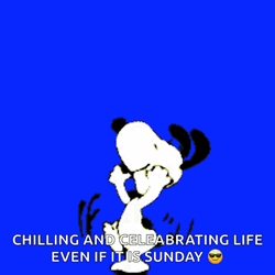 Jumping And Dancing Snoopy Sunday GIF