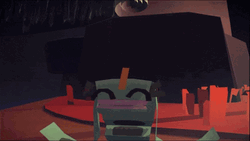 Jumping Animated Cute Wendigo GIF