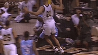 Jumping Basketball Player Number 21 GIF