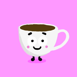 Jumping Cafe Mug Animation GIF