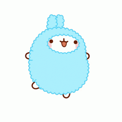 Jumping Cute Molang Squishmallow GIF